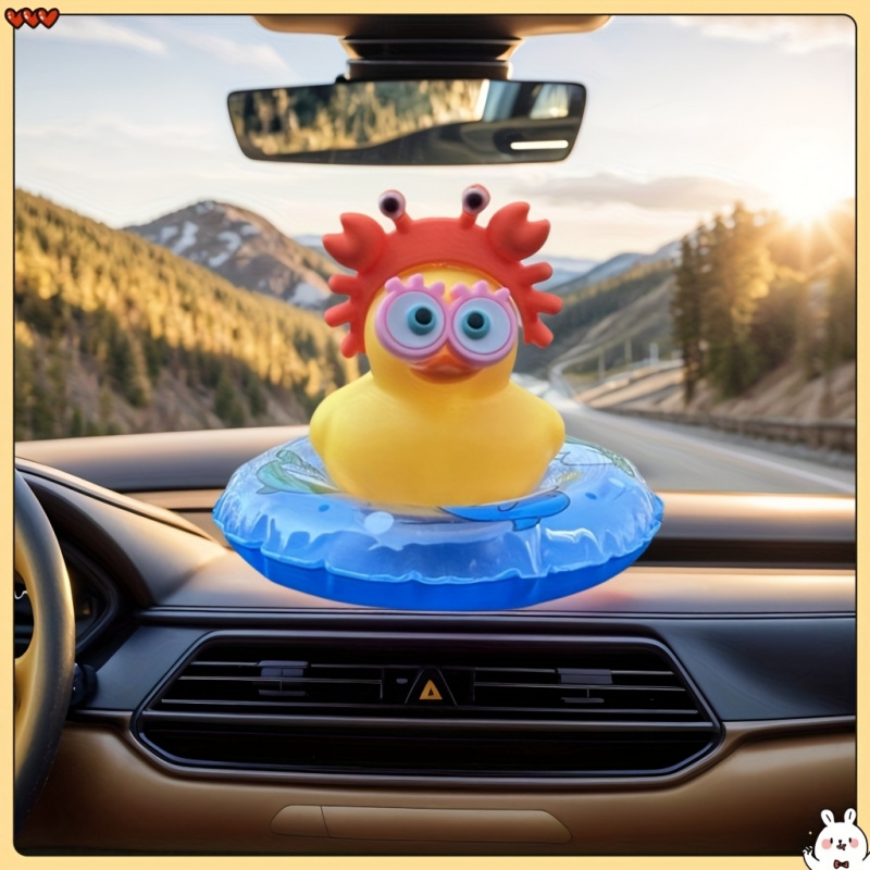 Interior Design Course - 1pc Cute Duck Design Car Accessory,