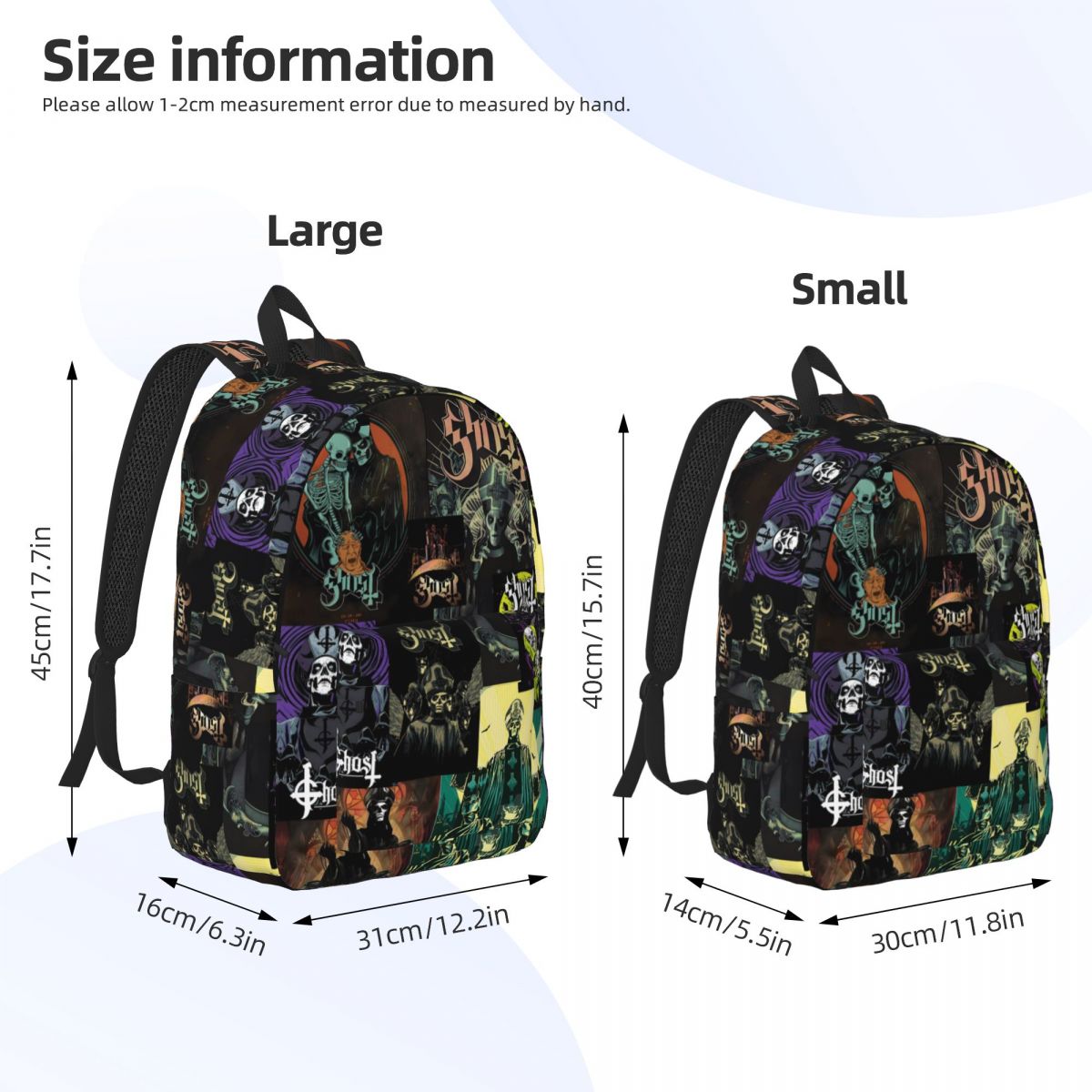 Ghost Band Backpack 3D Print M - Interior Design Xmas 리뷰 및 가격
