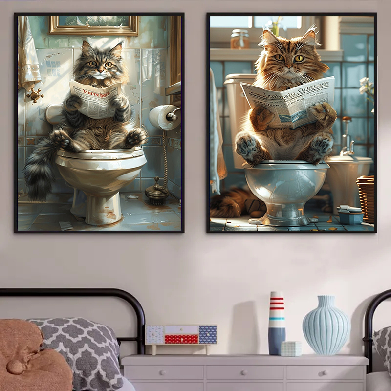 Animal on The Toilet and Readi - Interior Design Sketch 리뷰 및 가격