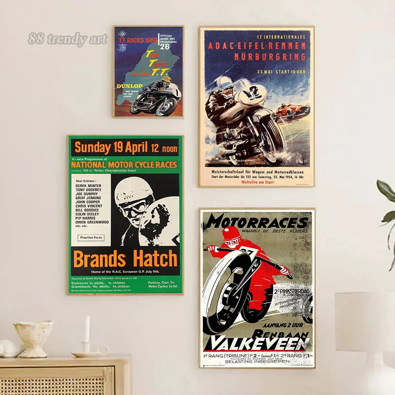 Vintage 24 Horas Motorcycle Ra - Interior Design Sketch 리뷰 및 가격