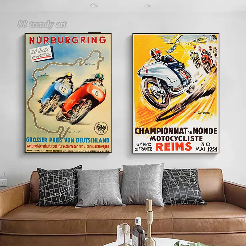 Vintage 24 Horas Motorcycle Ra - Interior Design Sketch 리뷰 및 가격