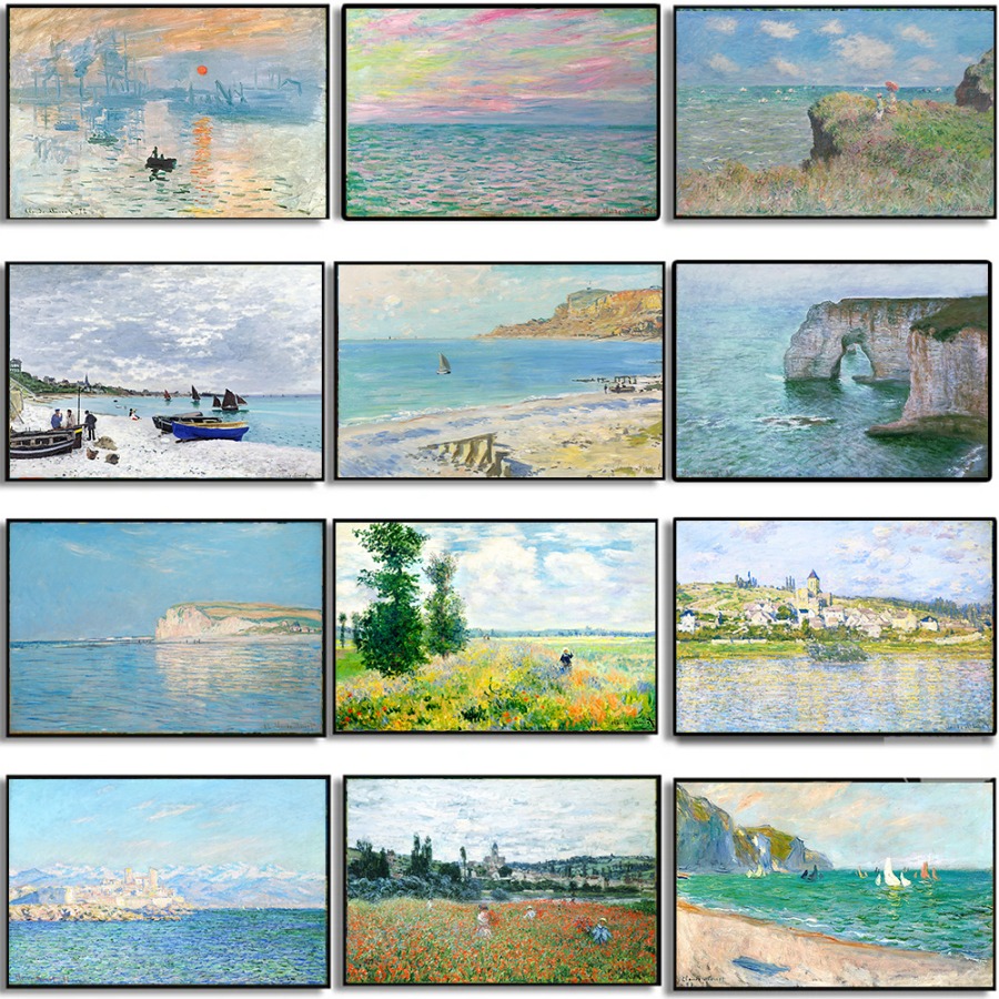 Claude Monet Abstract Retro Im - Interior Design Sketch 리뷰 및 가격