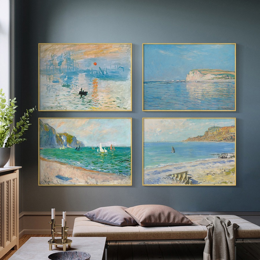 Claude Monet Abstract Retro Im - Interior Design Sketch 리뷰 및 가격