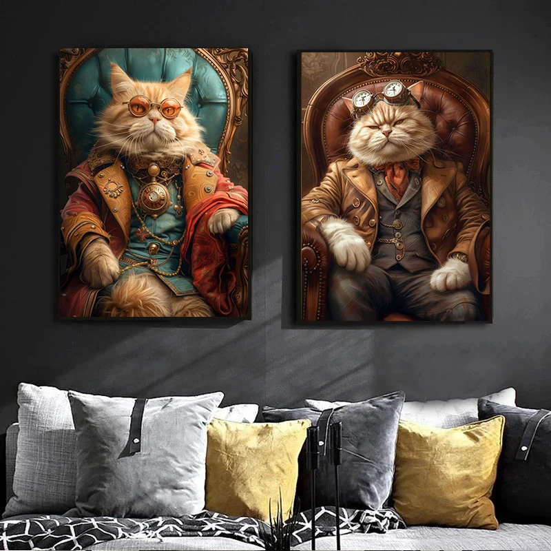 Cool Steampunk Animals Portrai - Interior Design Sketch 리뷰 및 가격