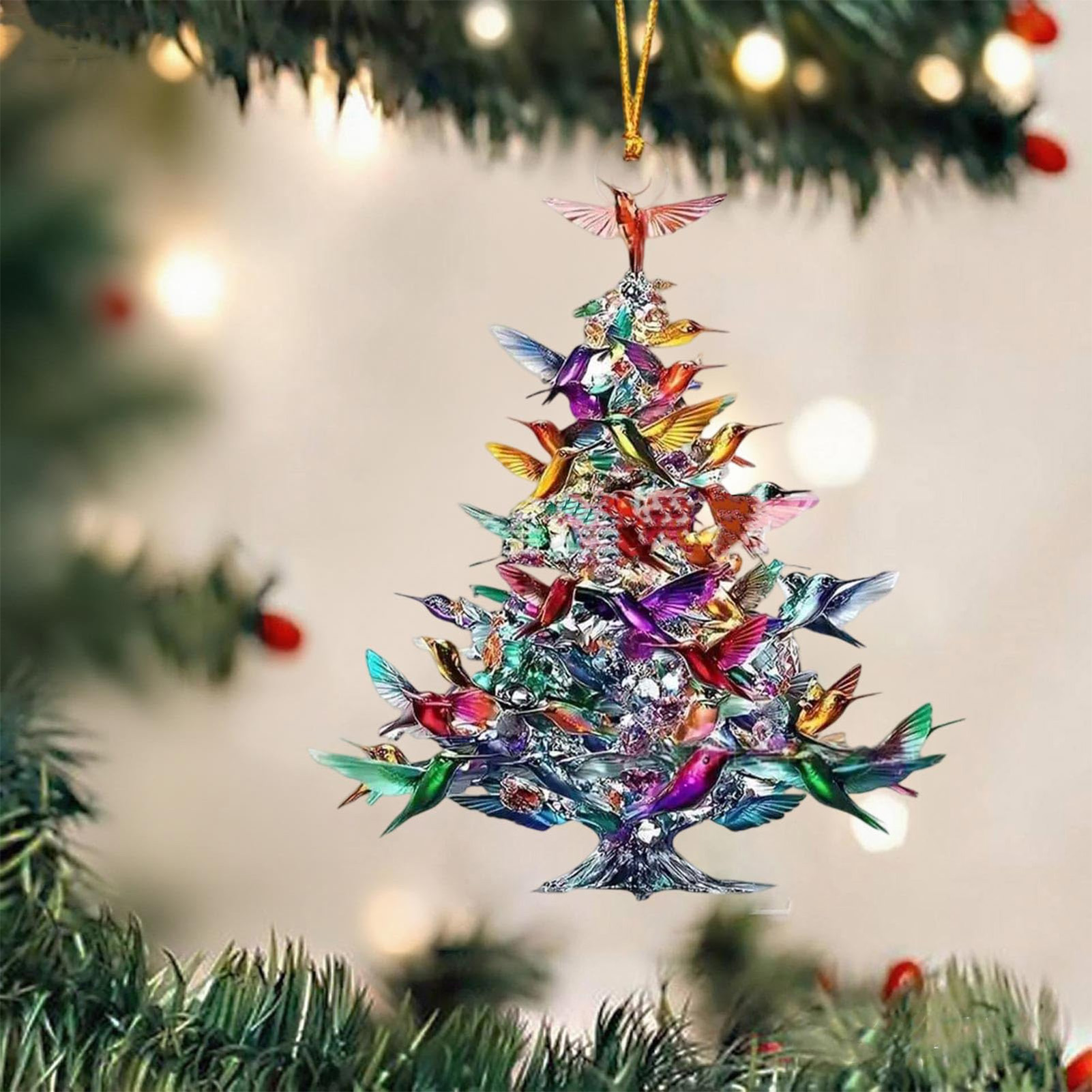 8cm 2D Acrylic Bird Ornaments  - Interior Design Xmas 리뷰 및 가격