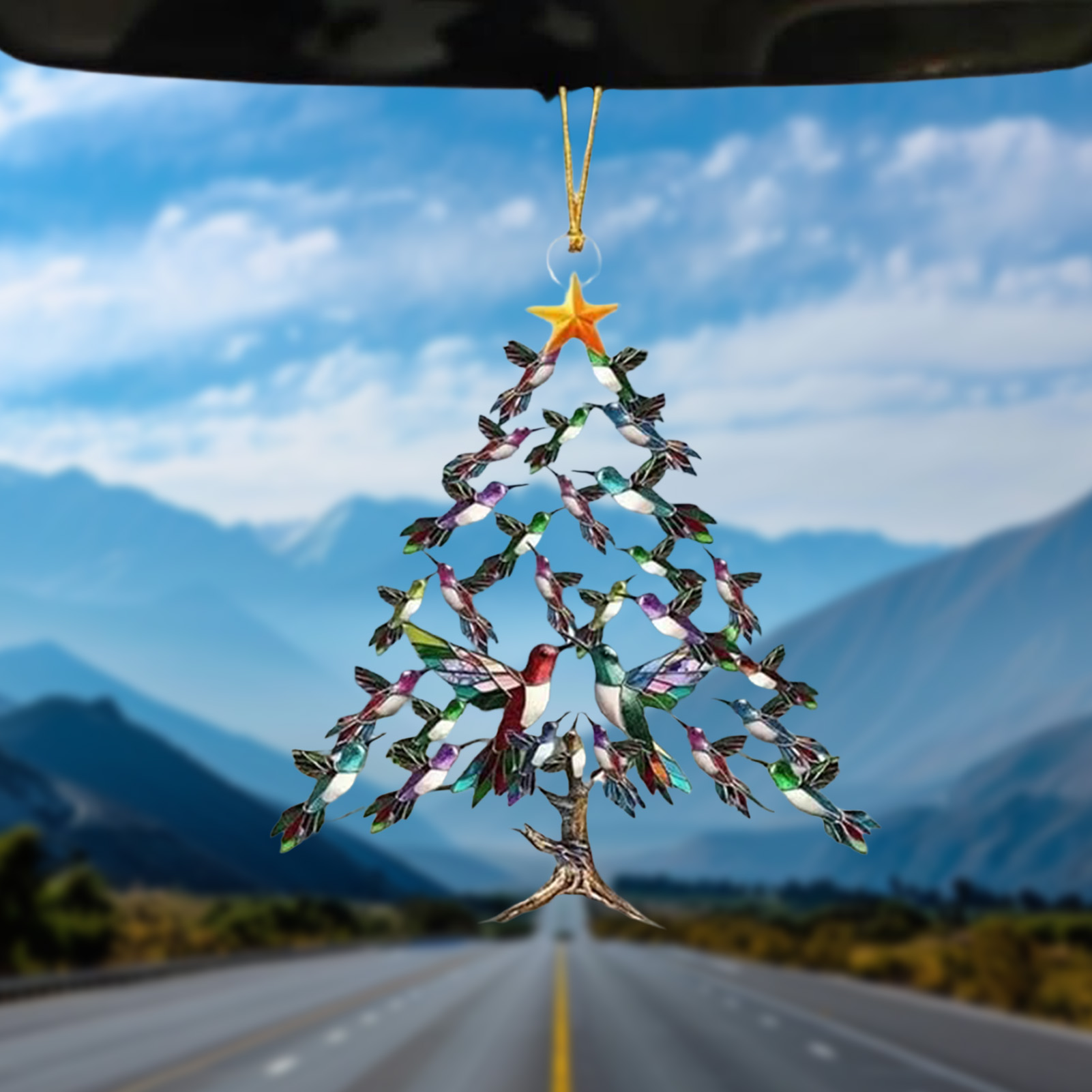 8cm 2D Acrylic Bird Ornaments  - Interior Design Xmas 리뷰 및 가격