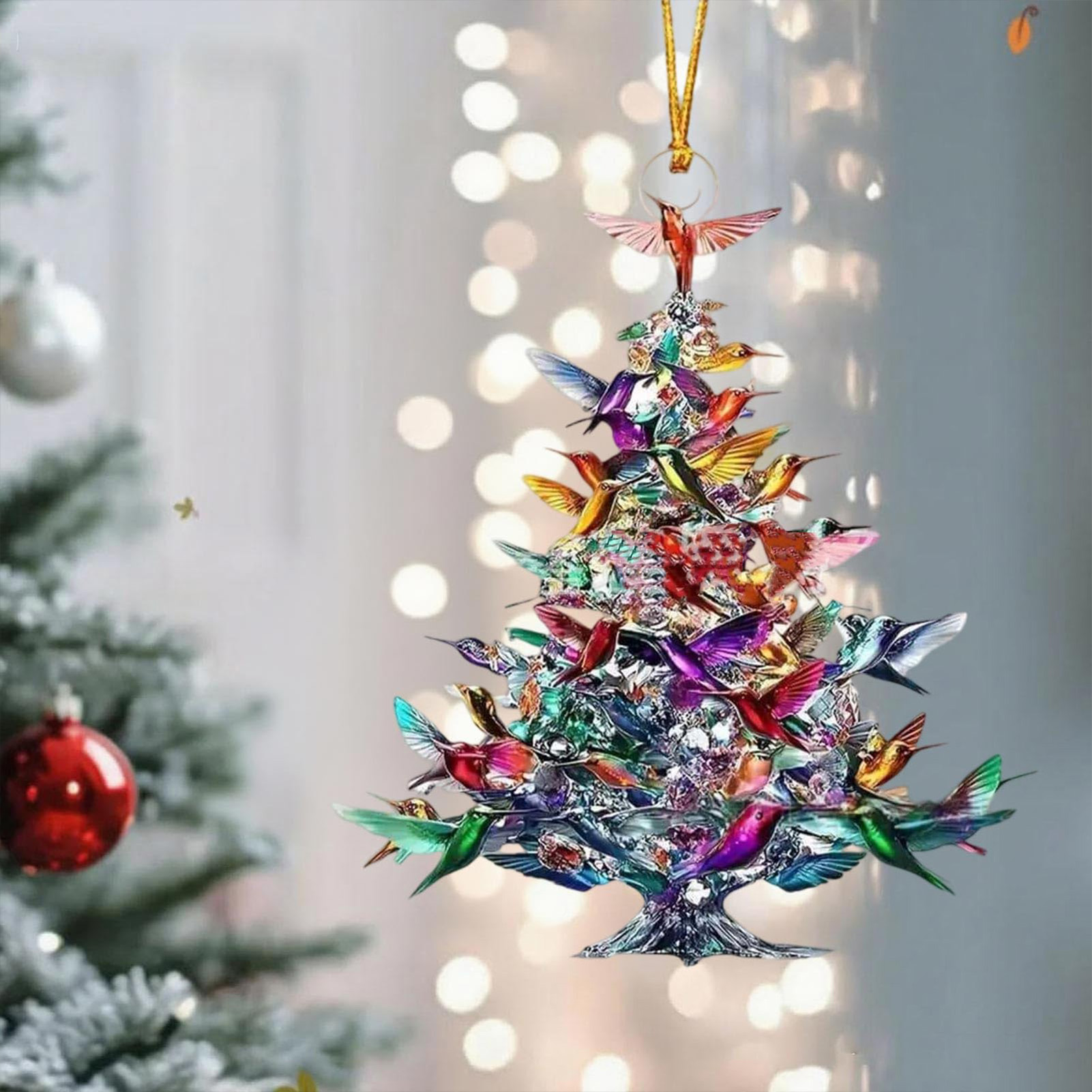 8cm 2D Acrylic Bird Ornaments  - Interior Design Xmas 리뷰 및 가격