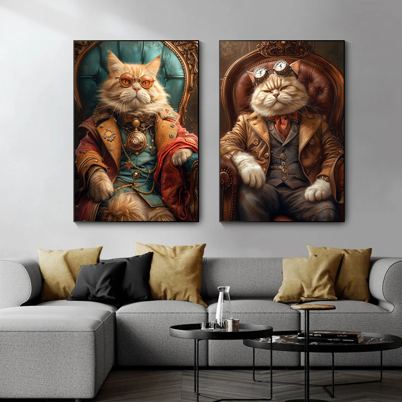 Cool Steampunk Animals Portrai - Interior Design Sketch 리뷰 및 가격