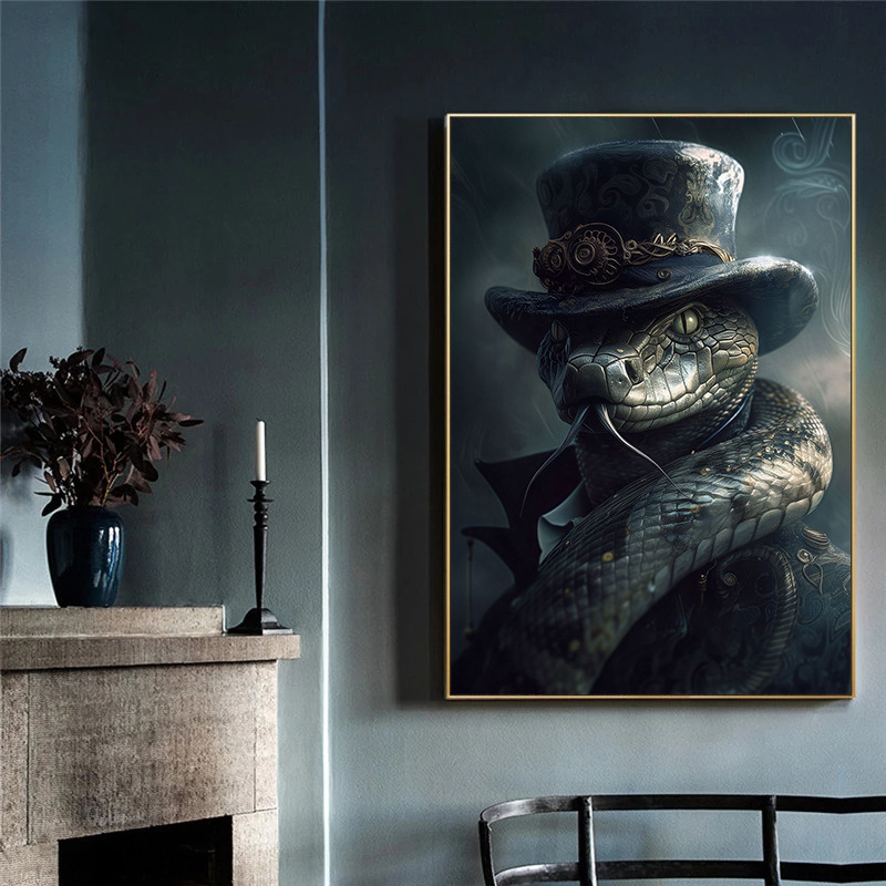 Cool Steampunk Animals Portrai - Interior Design Sketch 리뷰 및 가격