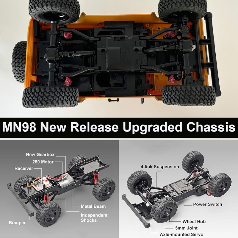 1/12 4WD RC Crawler MN98 MN99s - Interior Design Remote 리뷰 및 가격