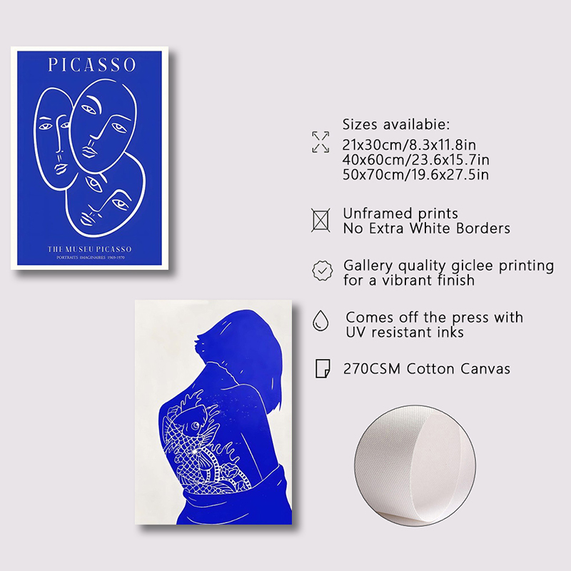 Abstract Klein Blue Simple Pos - Interior Design Sketch 리뷰 및 가격