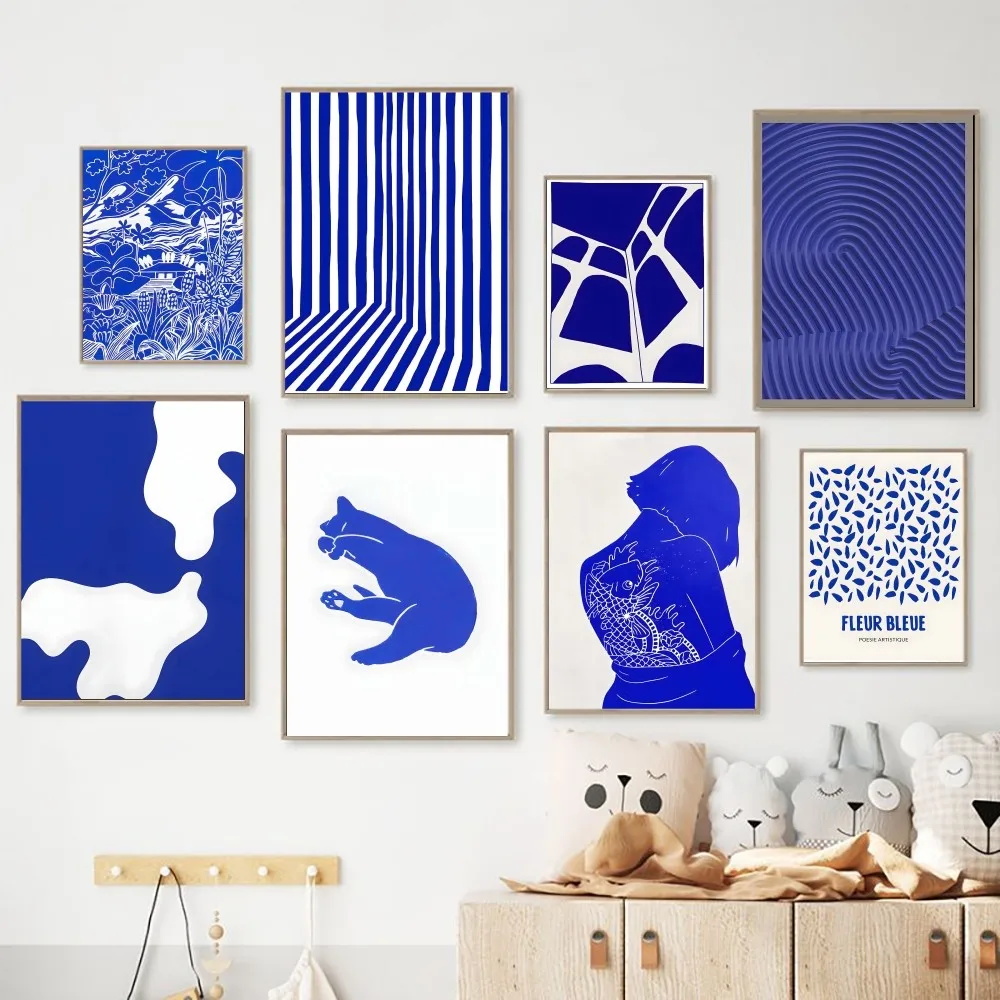Abstract Klein Blue Simple Pos - Interior Design Sketch 리뷰 및 가격