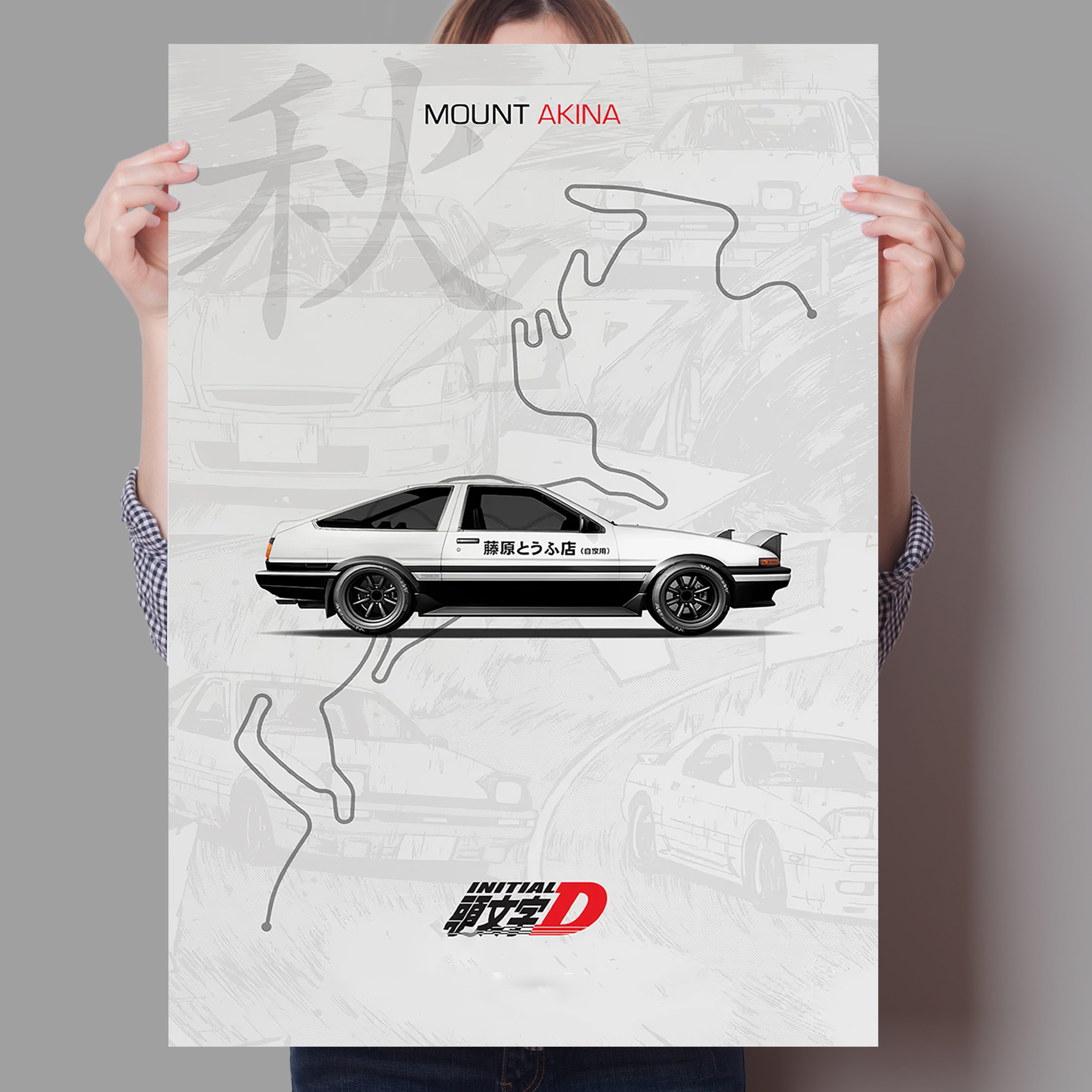 Initial D AE86 Racing Car Canv - Interior Design Sketch 리뷰 및 가격