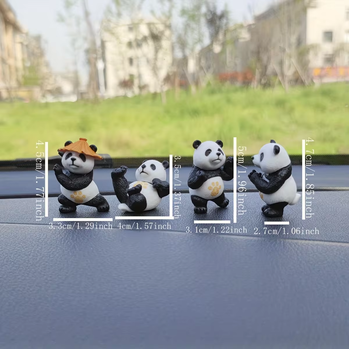 4pcs/set Panda Design Car Orna - Interior Design Course 리뷰 및 가격