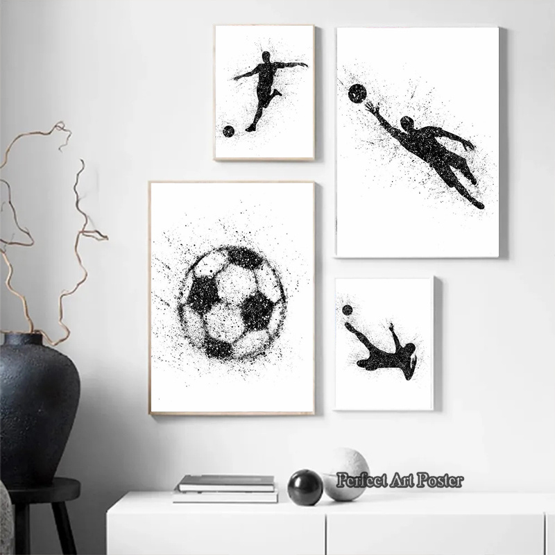 Watercolor Football Man Playin - Interior Design Sketch 리뷰 및 가격