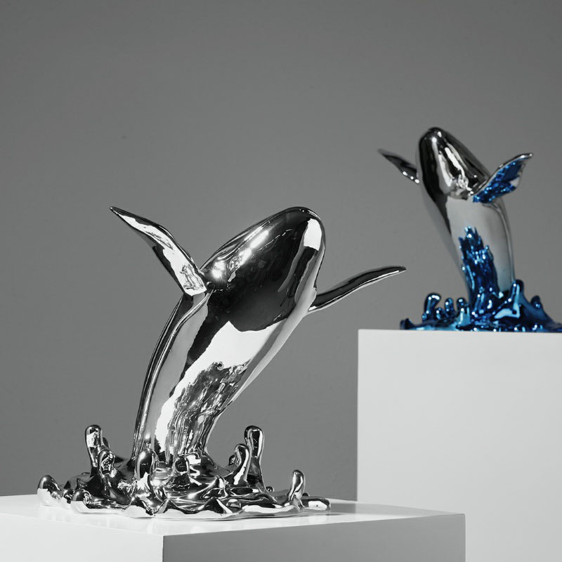 Creative Jumping Whale Sculptu - Interior Design Xmas 리뷰 및 가격