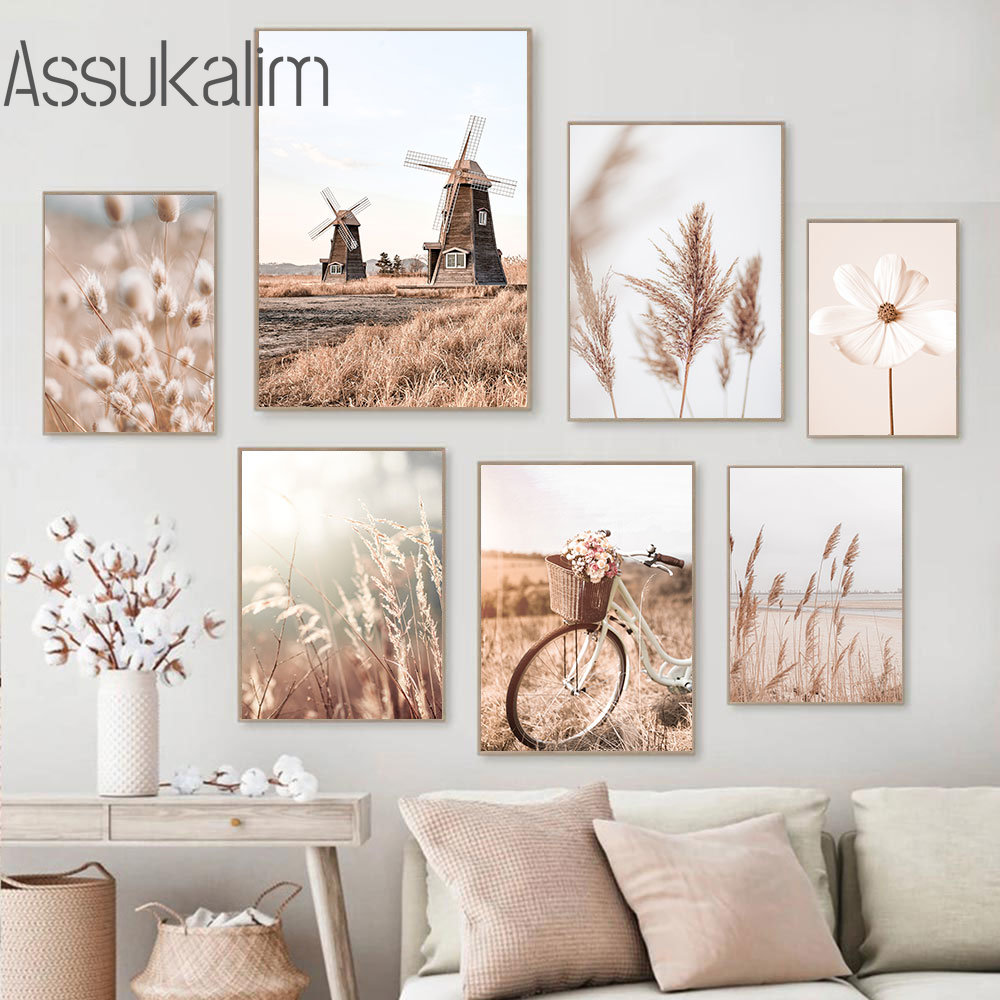 Landscape Beige Wall Art Bike  - Interior Design Sketch 리뷰 및 가격