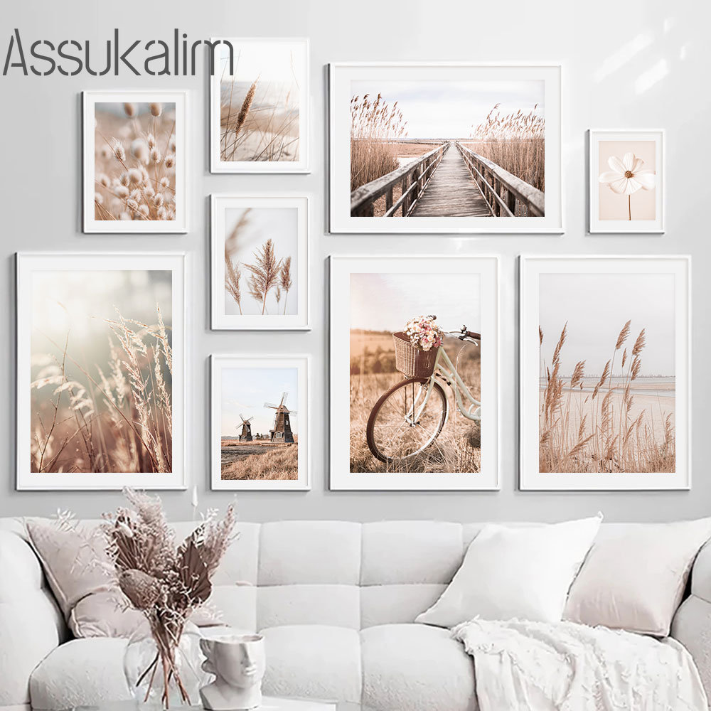 Landscape Beige Wall Art Bike  - Interior Design Sketch 리뷰 및 가격